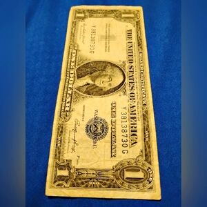 1935 Rare Silver Certificate One Dollar Bill